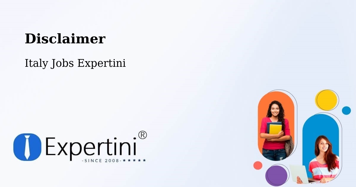 Disclaimer – Broni - Italy Jobs Expertini