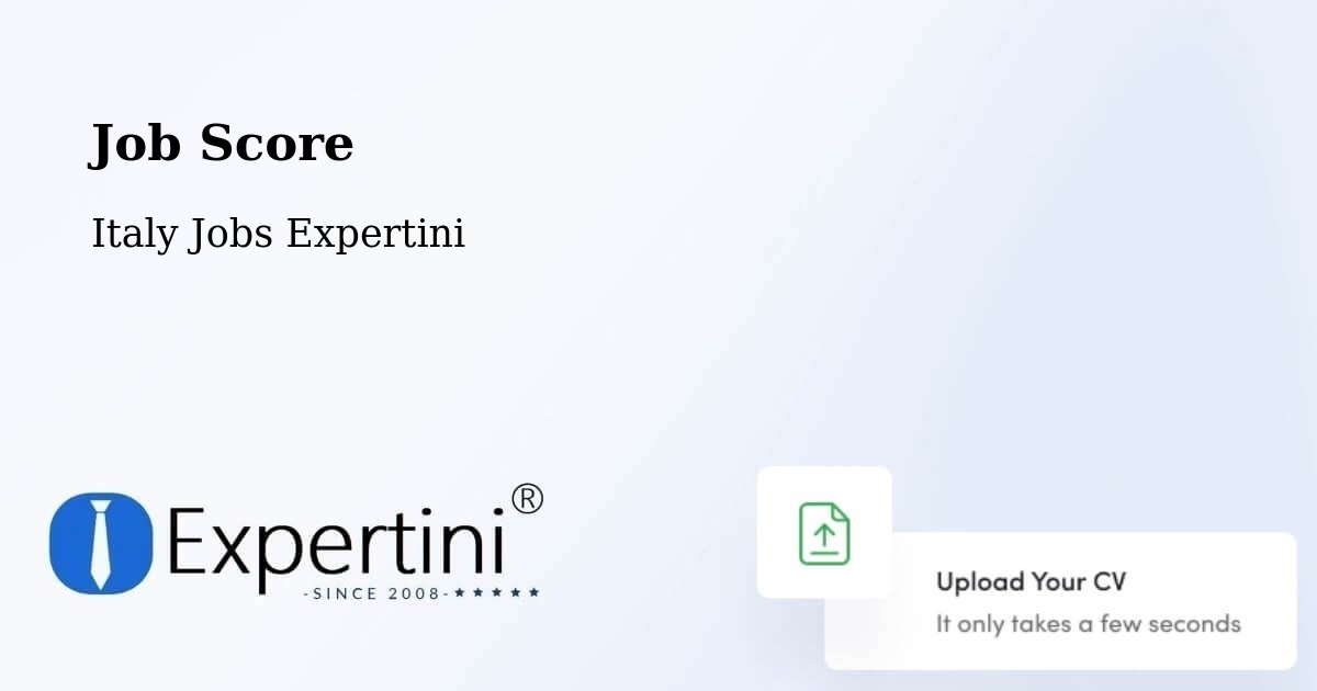 Job Score & Job Description Score Tool – Broni - Italy Jobs Expertini