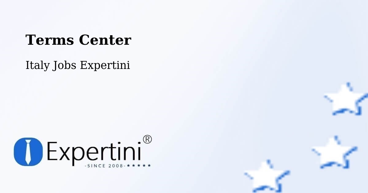 Terms of Service – Broni - Italy Jobs Expertini